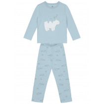 Pijama Malha Brandili Azul 1/3 54818