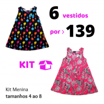 Kit C/6 Vestido  4 Ao 8
